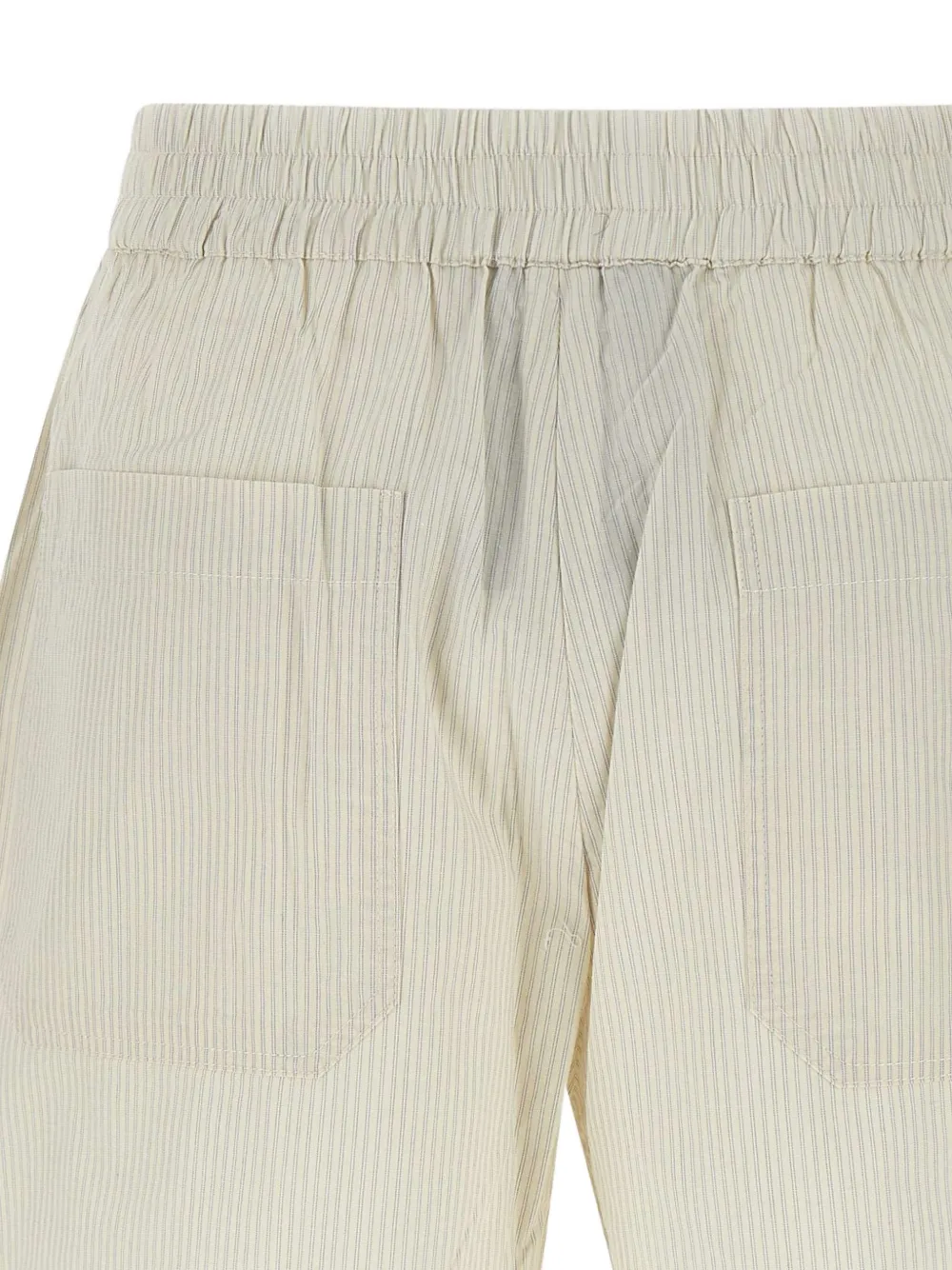 Herskind Striped Cotton Shorts In Neutral