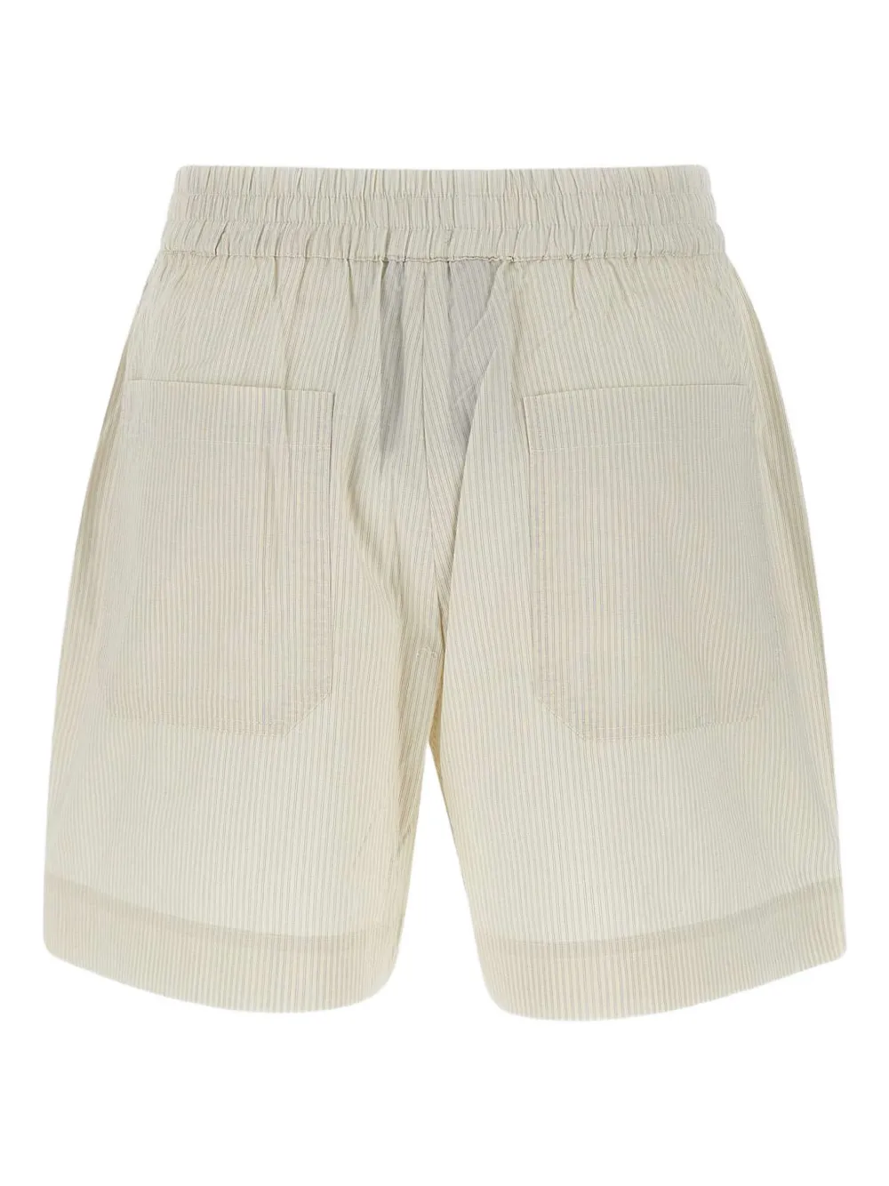 Herskind Striped Cotton Shorts In Neutral