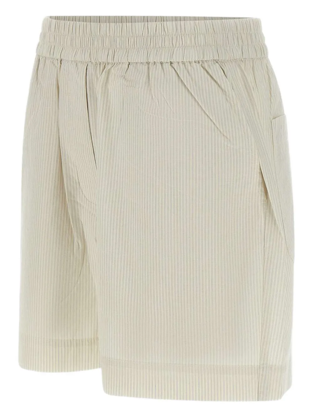 Herskind Striped Cotton Shorts In Neutral