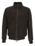 VOLFAGLI zip-front leather jacket - Brown