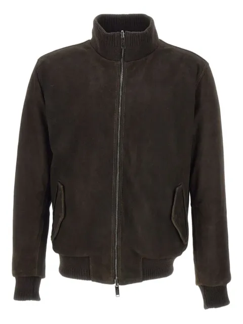 VOLFAGLI zip-front leather jacket