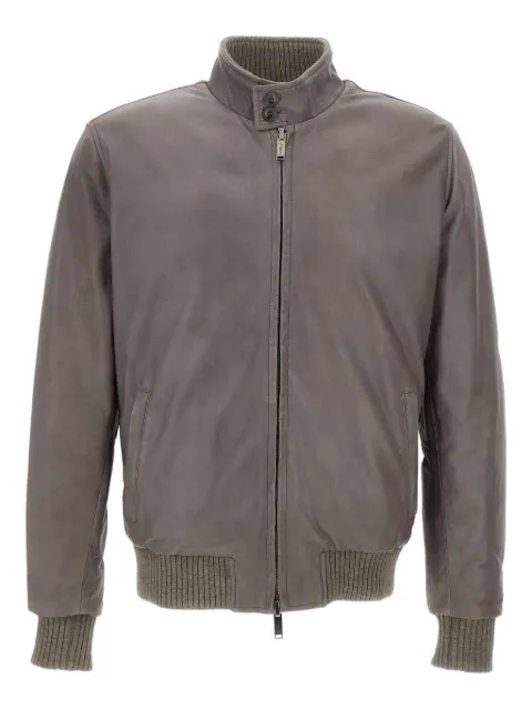 VOLFAGLI zip-fastening leather jacket