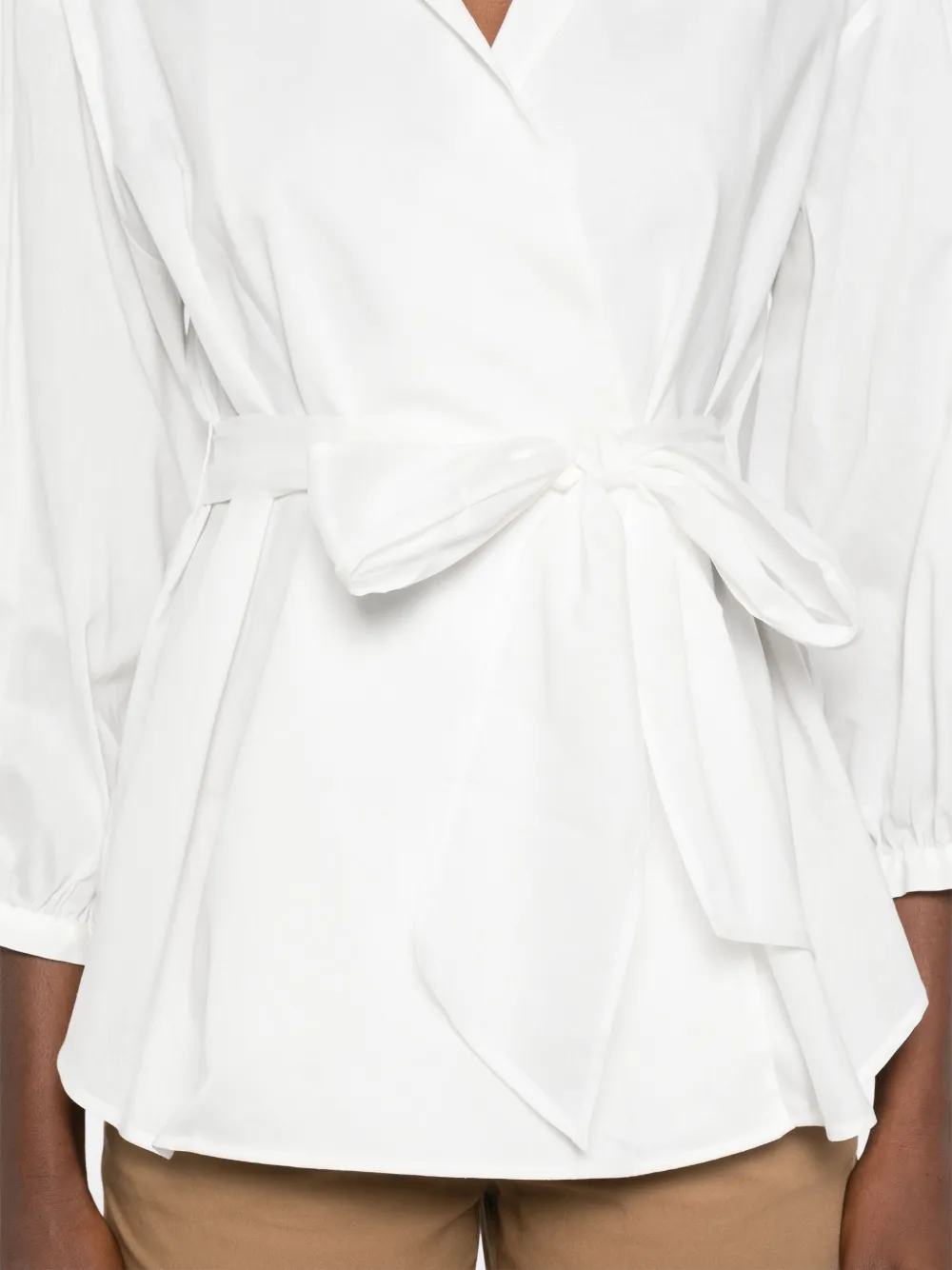 Weekend Max Mara blouse met katoenen blouse Wit