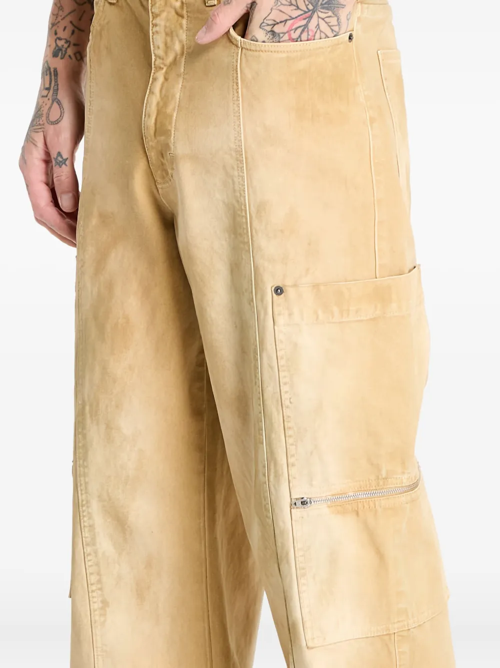 1017 ALYX 9SM zip-pocket skater jeans Beige