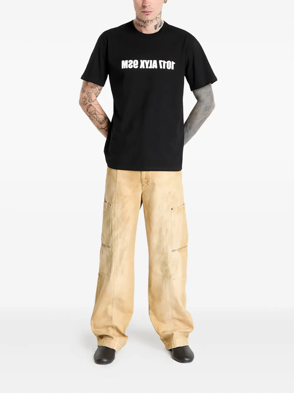 1017 ALYX 9SM zip-pocket skater jeans Beige