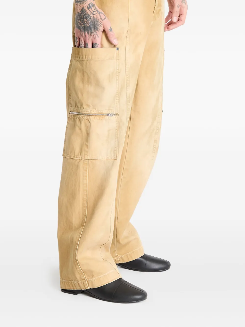 1017 ALYX 9SM zip-pocket skater jeans Beige