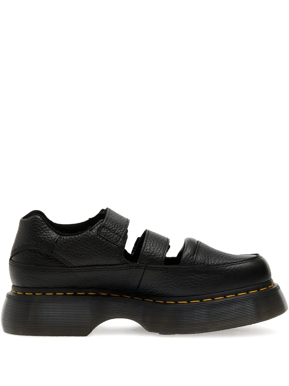 Dr. Martens double-buckle platform sneakers Black