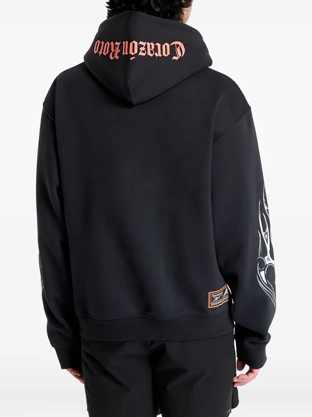 Reebok Hoodie met logoprint Zwart