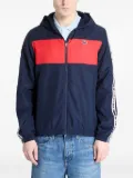 Lacoste colour-block tape-detail jacket - Blue