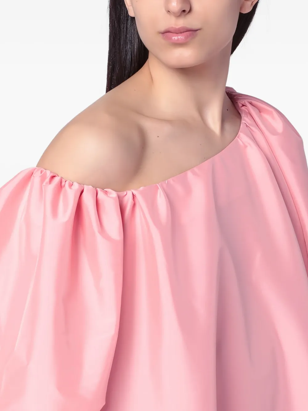 Bernadette Nathalie asymmetrische maxi-jurk Roze