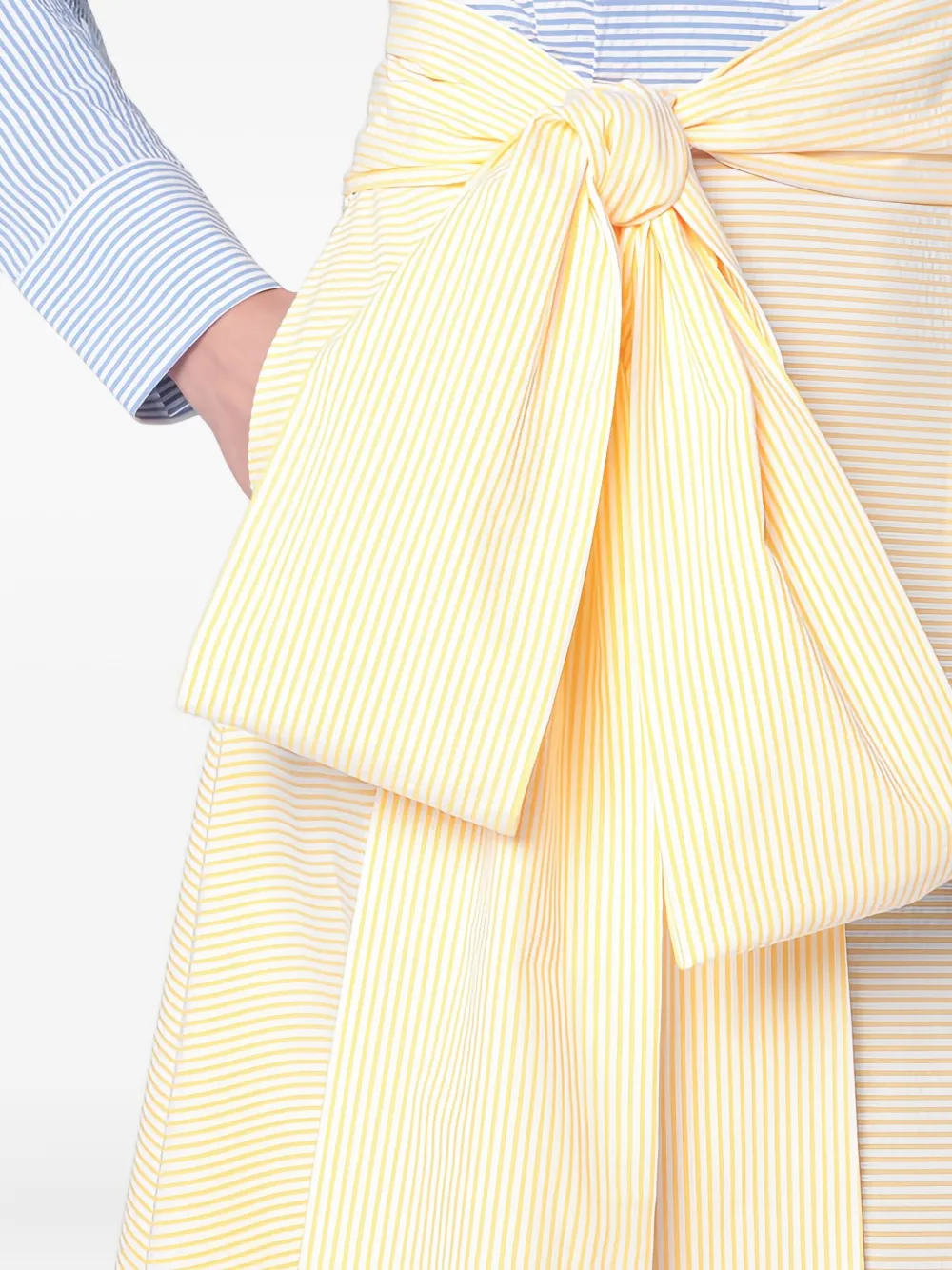 Bernadette Clarence Bow-detail Maxi Dress In Yellow