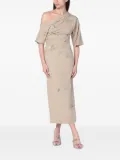 Bernadette Bowery one-shoulder midi dress - Brown