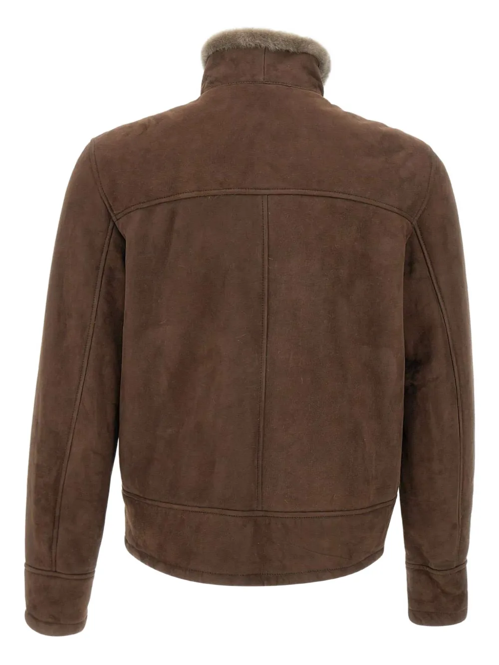 VOLFAGLI shearling-collar zip-front jacket | Leather Jackets | Image 2