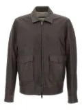 VOLFAGLI flap-pocket zip-front jacket - Brown