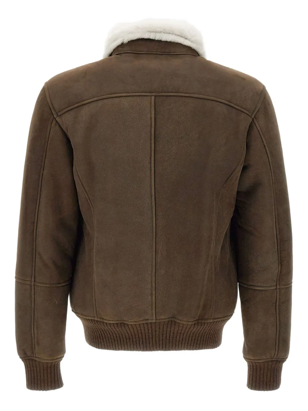 VOLFAGLI shearling-collared zip-front jacket | Leather Jackets | Image 2