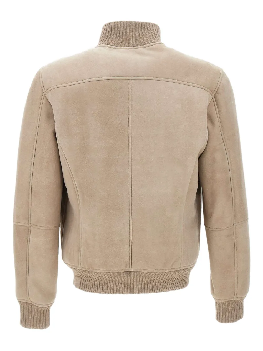 VOLFAGLI ribbed-collar suede jacket | Leather Jackets | Image 2