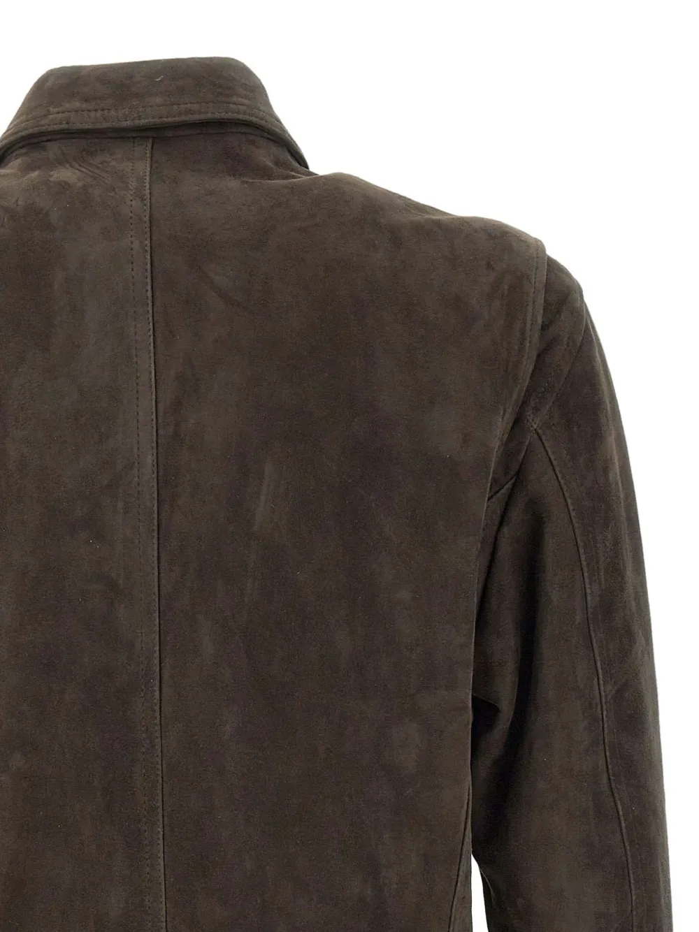 VOLFAGLI Giacca in pelle scamosciata con zip | Image 5