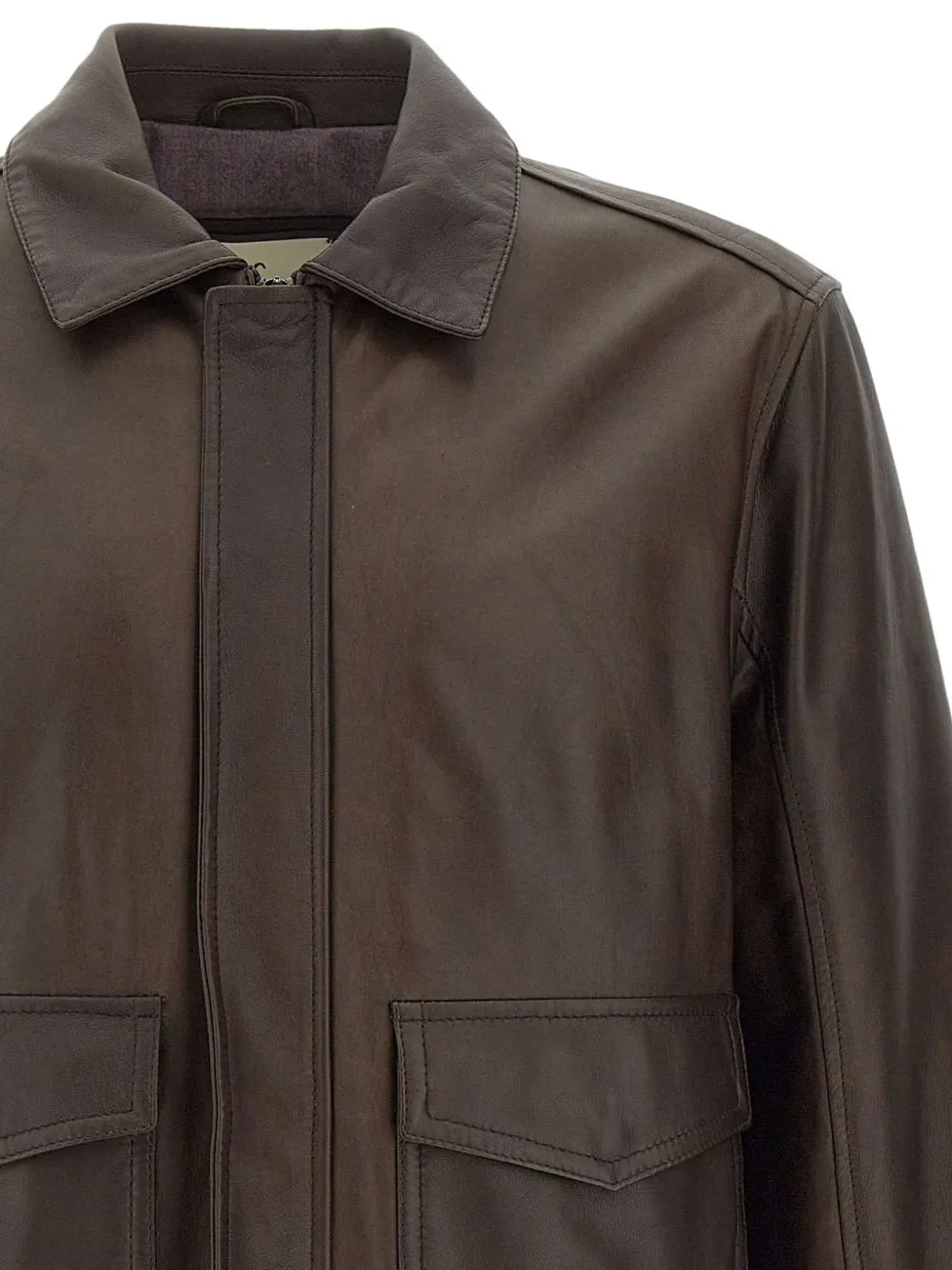 VOLFAGLI Giacca in pelle con tasche | Image 5