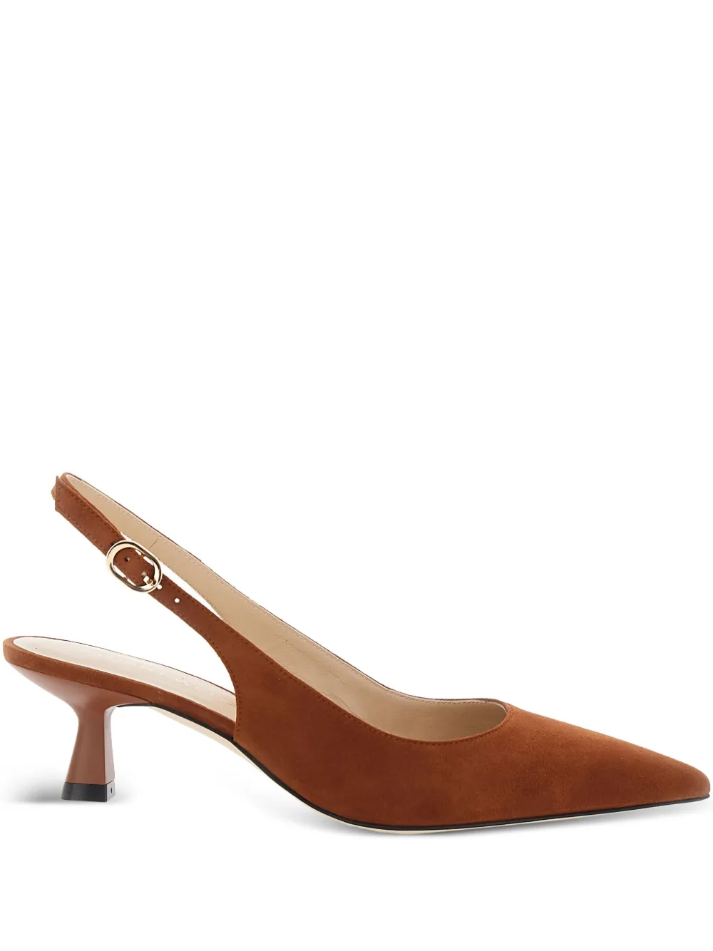 Stuart Weitzman 50mm pointed-toe slingback pumps | Brown | Image 1