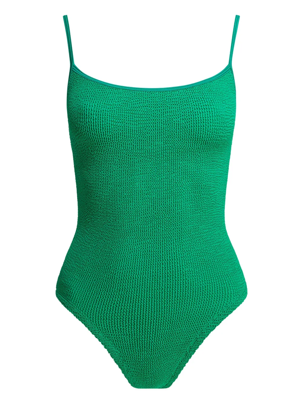 Hunza G Pamela Crinkle Swimsuit In Green