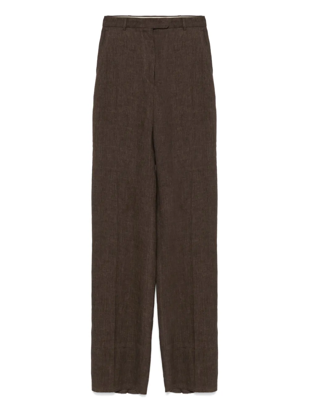 Max Mara linen high-waisted trousers | Brown | Image 1
