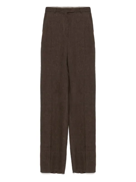 Max Mara بنطال كتان هاي ويست