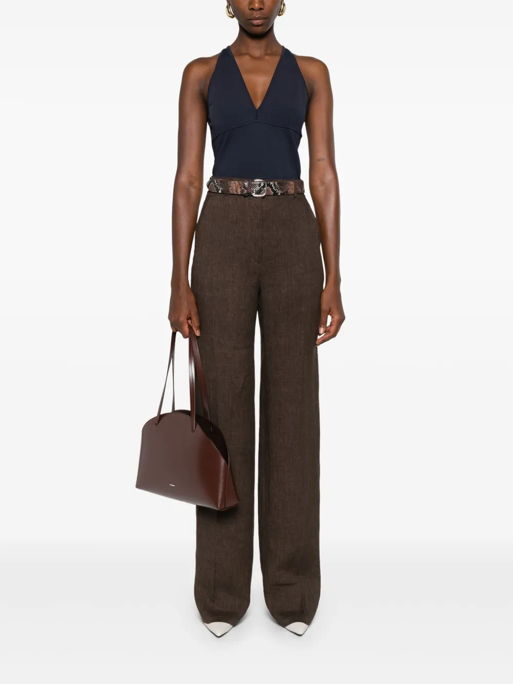 Max Mara linen high-waisted trousers | High Waisted Pants | Image 2