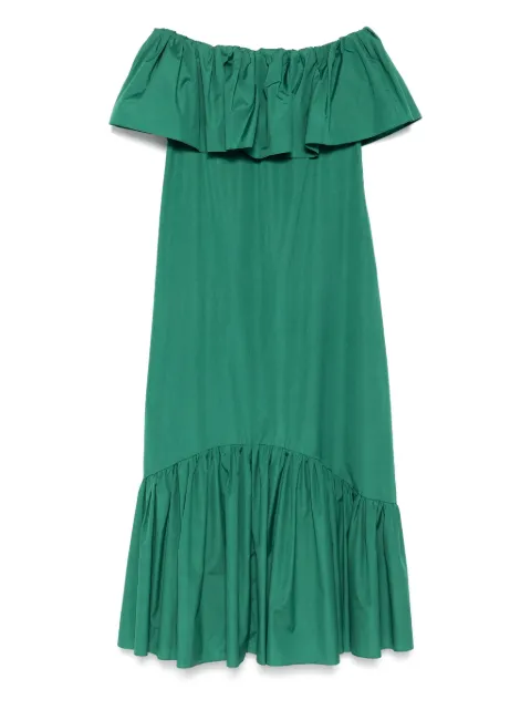 Max Mara off-shoulder ruffled dress