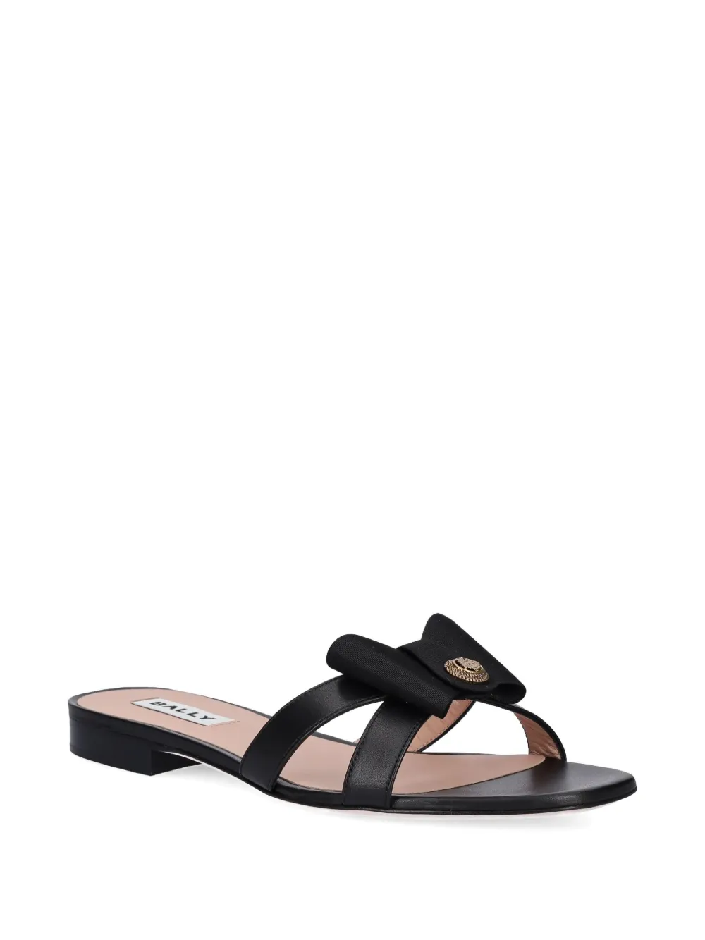 Bally bow-embellished leather slides | Flat Sandals | Image 2