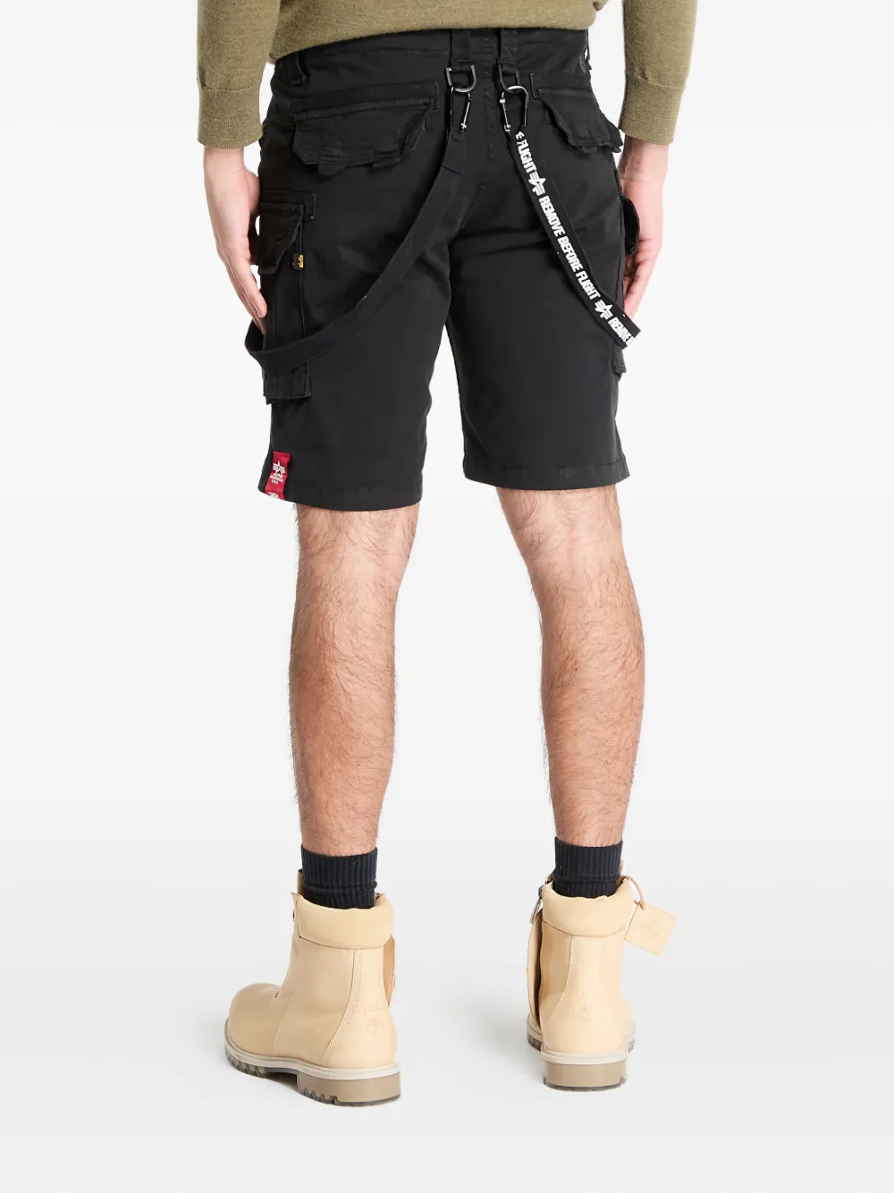 Alpha Industries Cargo shorts Zwart