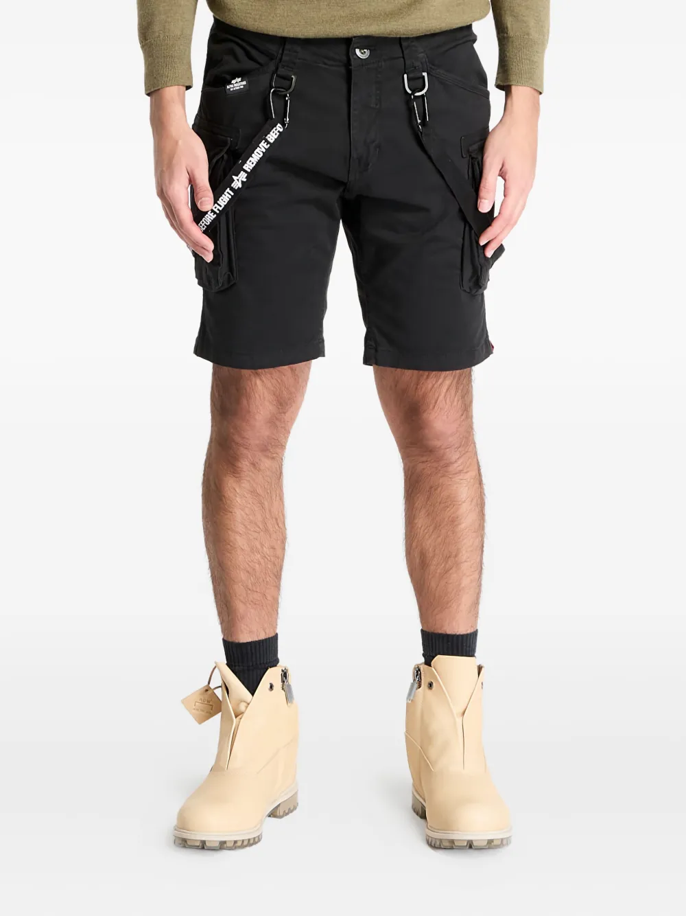 Alpha Industries Cargo shorts - Zwart