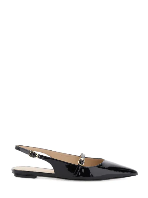 Stuart Weitzman Emilia pointed-toe slingback flat pumps