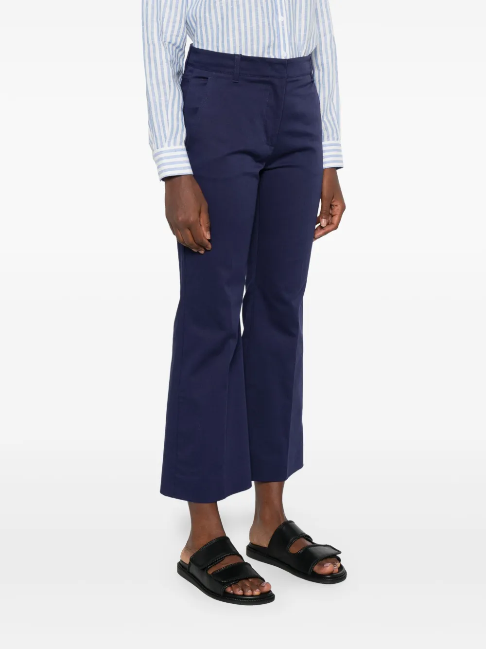 Weekend Max Mara Broek van stretch-katoen Blauw