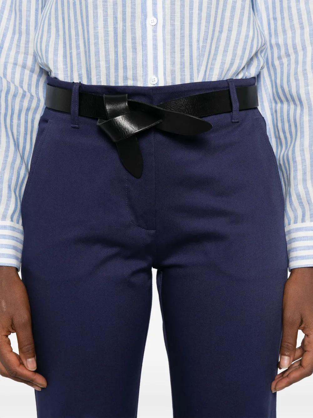 Weekend Max Mara Broek van stretch-katoen Blauw