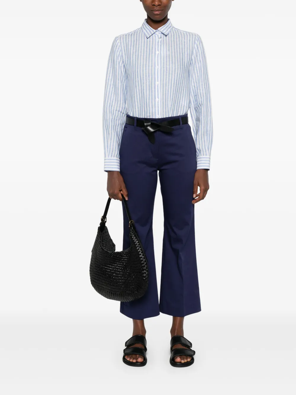 Weekend Max Mara Broek van stretch-katoen Blauw