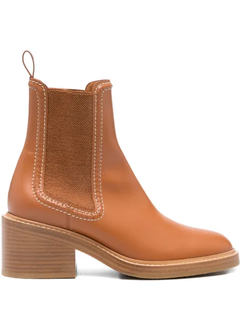 Chloé 60mm leather-stitched Chealsea boots