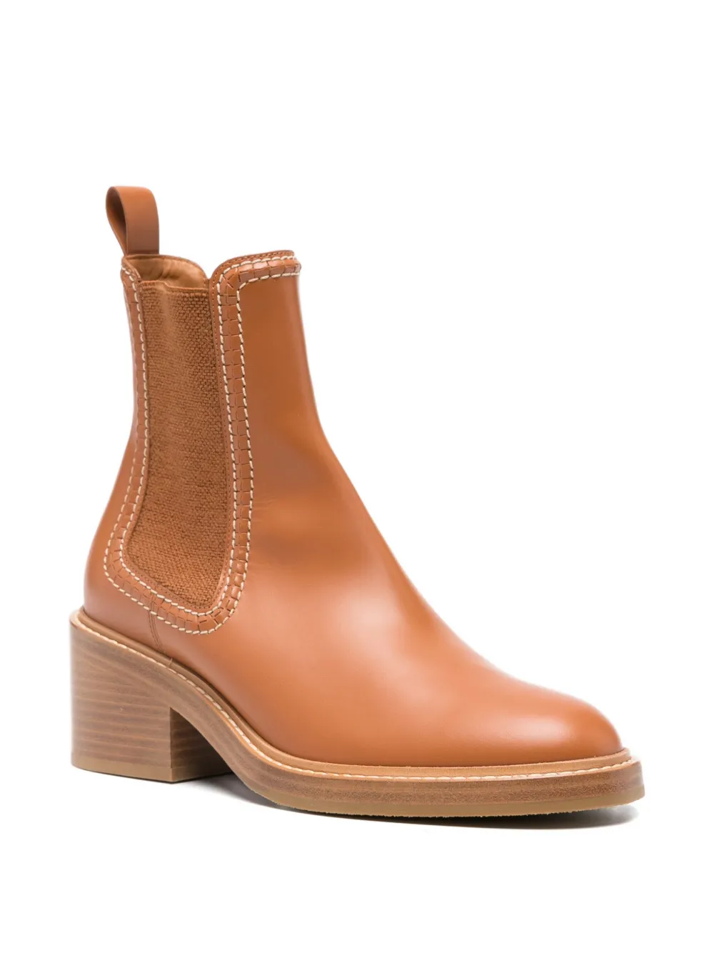 Chloé 60mm leather-stitched Chealsea boots | Chelsea laarzen | Image 2