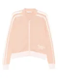 Maison Kitsuné flash fox-embroidered zip-up cardigan - Pink