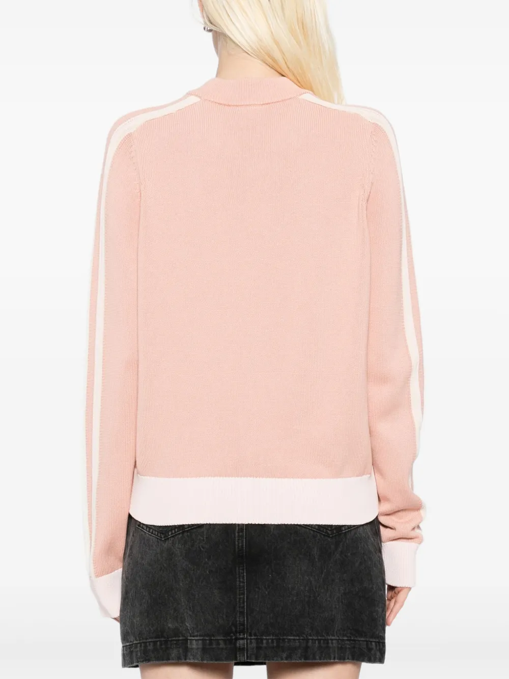 Maison Kitsuné Flash Fox blouse met rits Roze