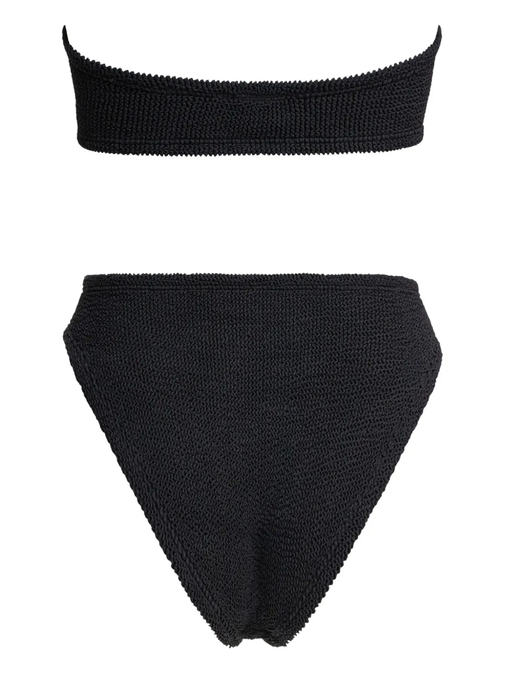 Hunza G ring-detail cut-out swimsuit Zwart