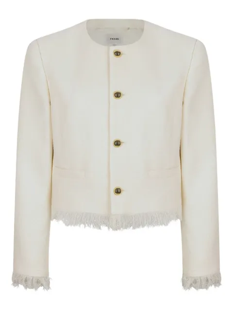 FRAME fringed button-front jacket