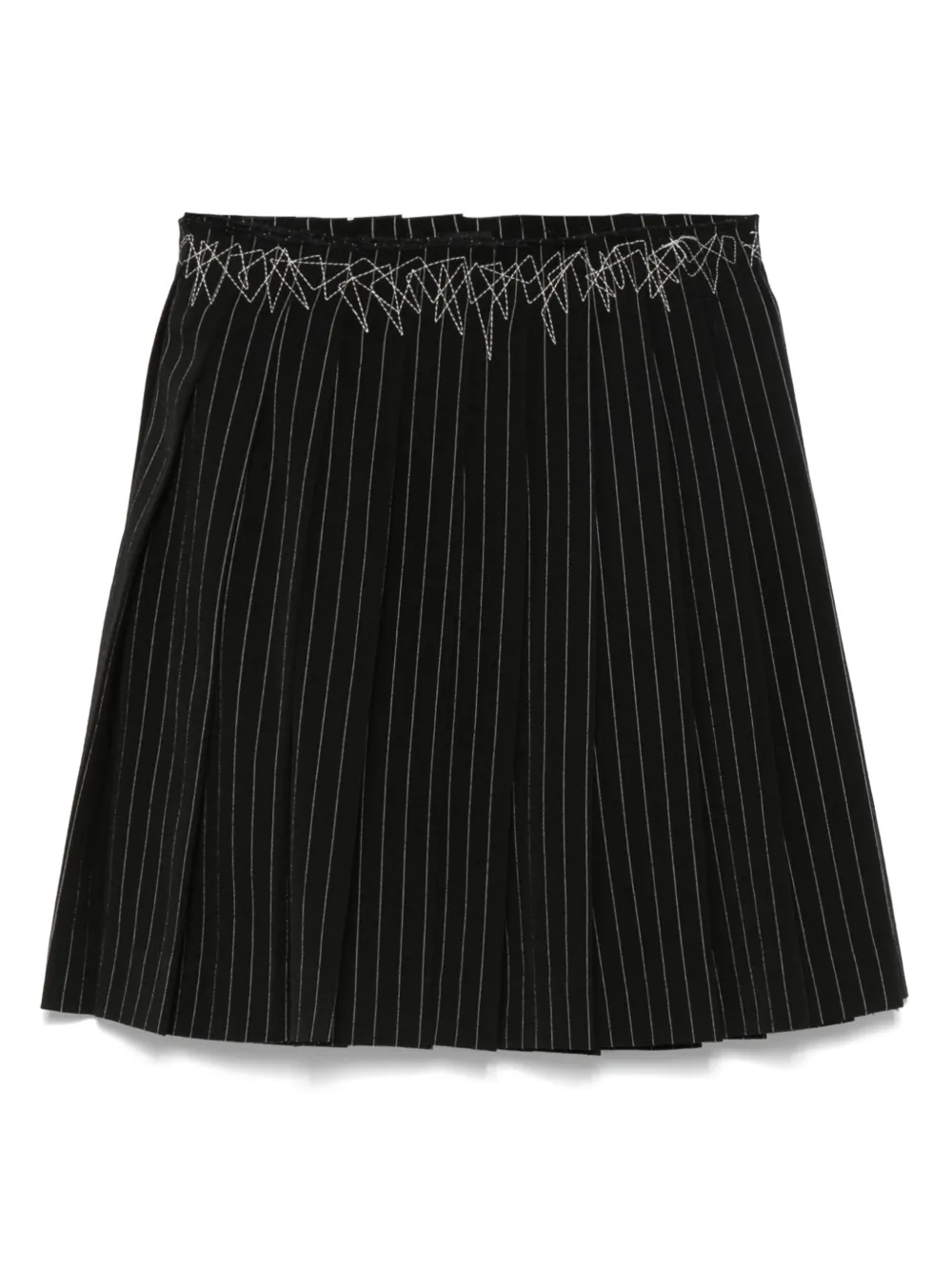 Jean Paul Gaultier Pre-Owned 1990s pleated wrap skirt | Black | Image 1
