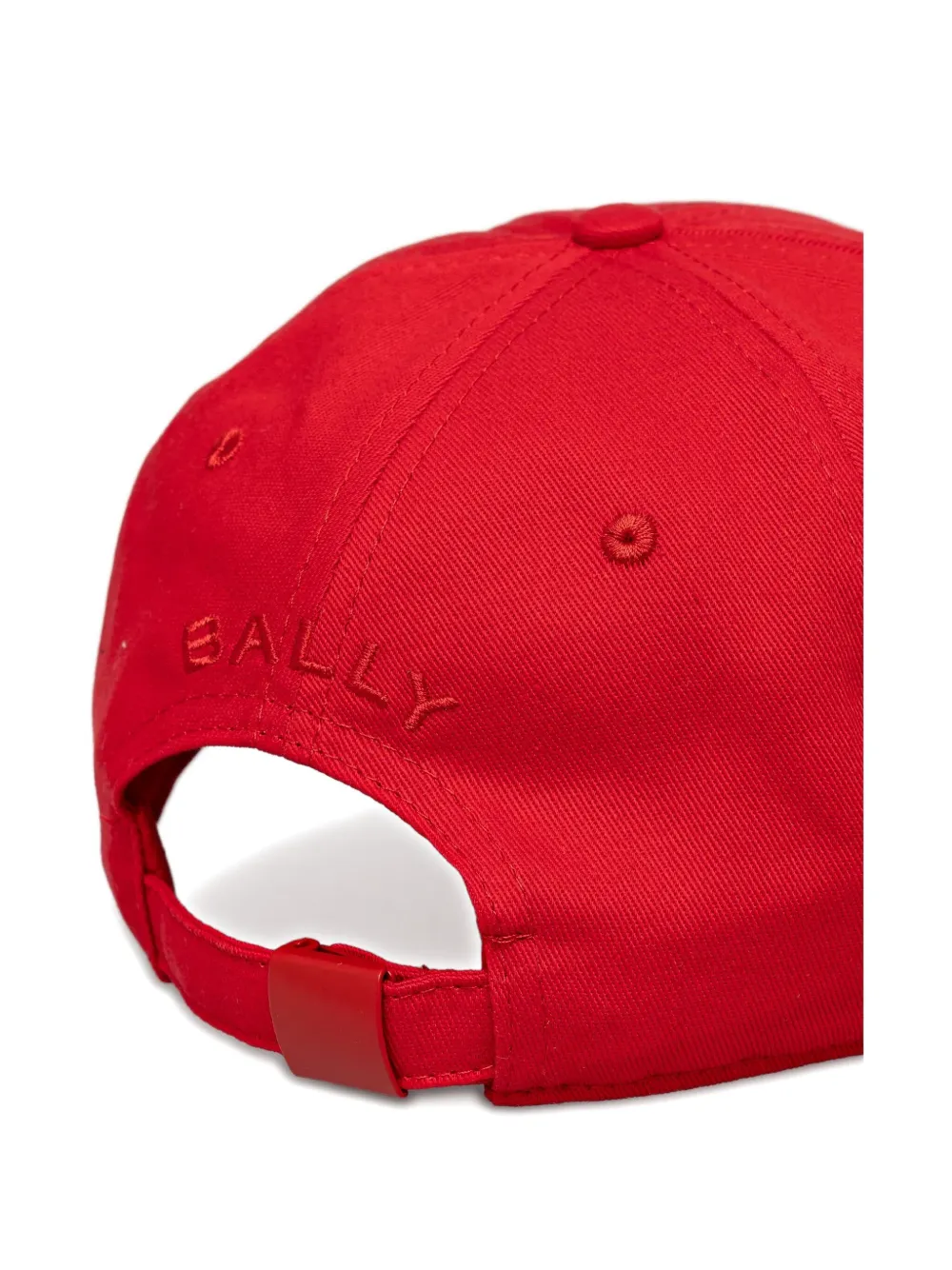 Bally Honkbalpet met geborduurd logo Rood