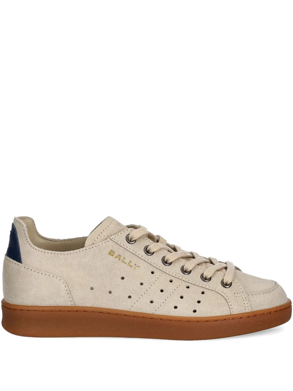Bally perforated-detail suede sneakers - グレー Bally perforated-detail suede sneakers - グレー