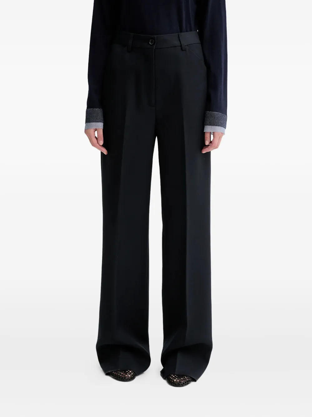 Bally Wide-leg Trousers In Blue