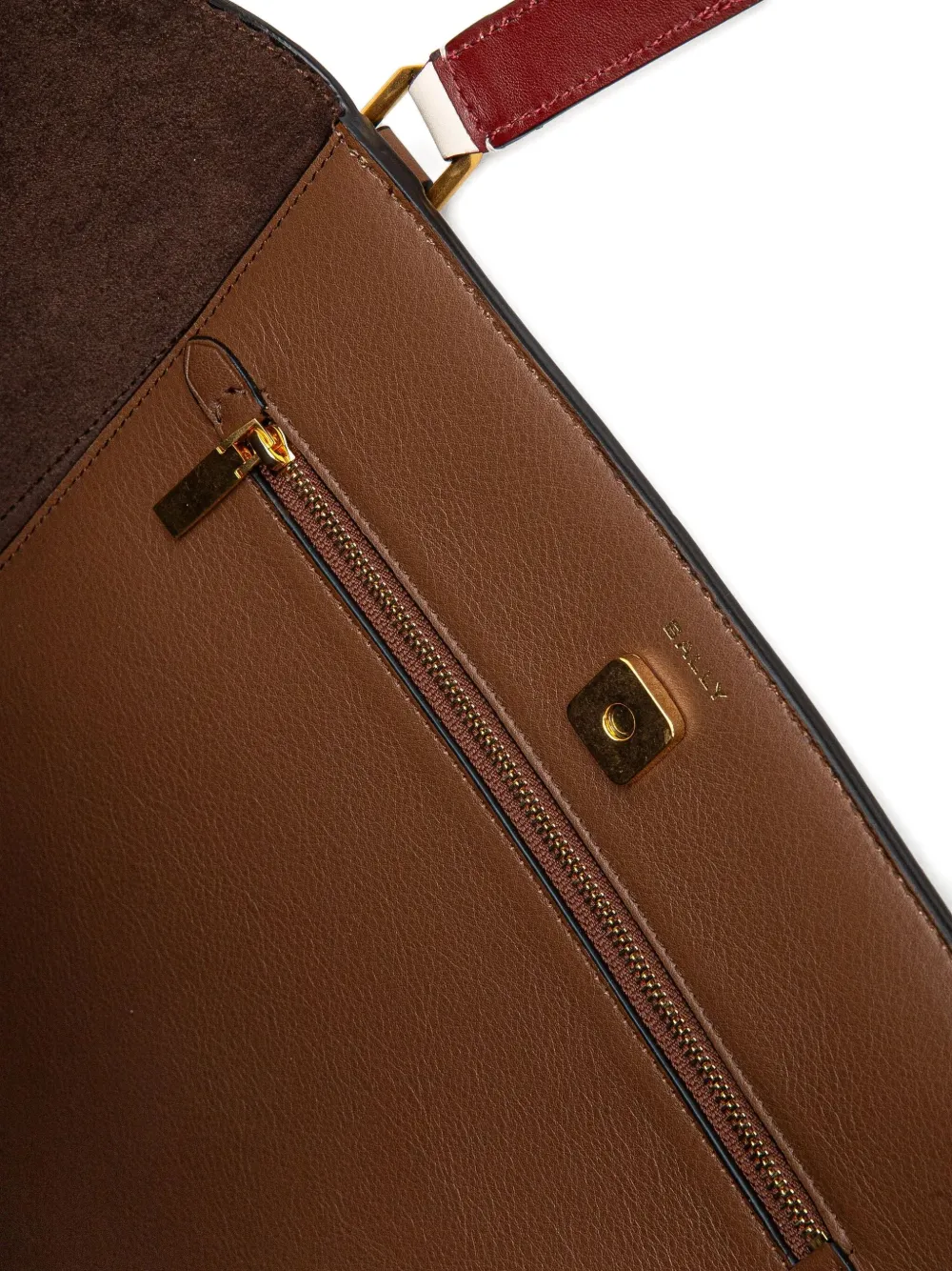Bally Code leren shopper Bruin