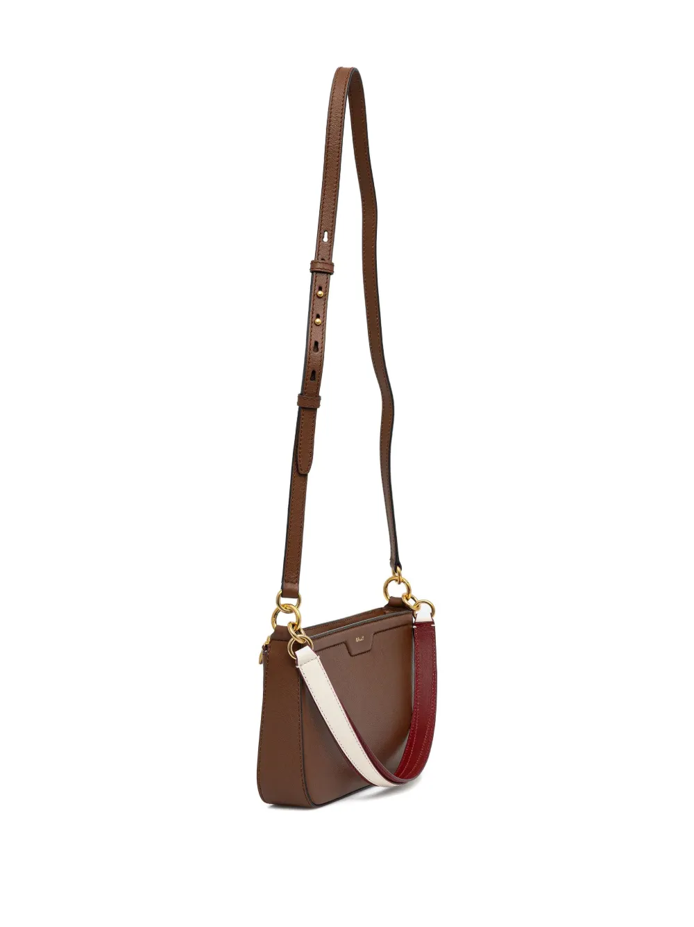 Bally Code leren crossbodytas Bruin