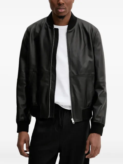 Bally leather bomber jacket