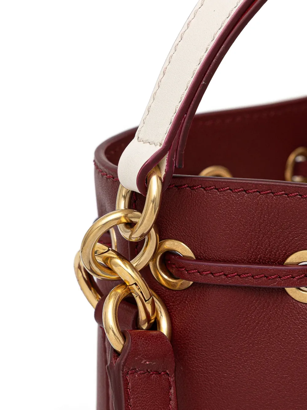Bally Code leren bucket-tas Rood