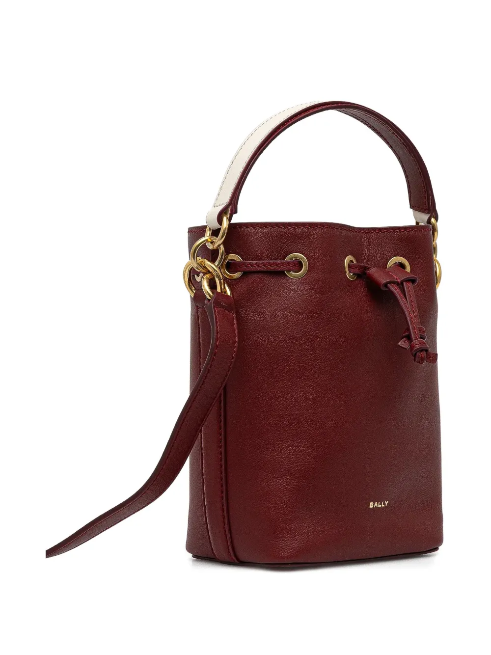 Bally Code leren bucket-tas Rood
